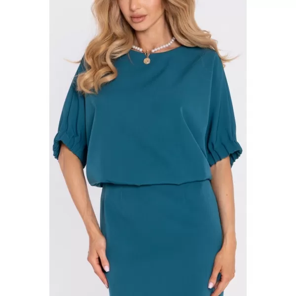  Dámske šaty MOE M904 OCEAN BLUE 