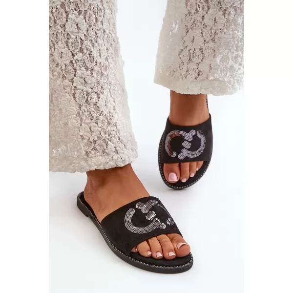 Dámske žabky S.BARSKI KV27-052 BLACK 