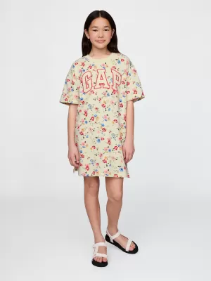Detské šaty GAP LOGO DRESS 781767-01 SP MULTI FLORAL