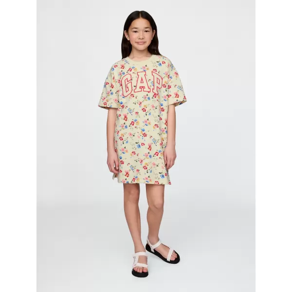  Detské šaty GAP LOGO DRESS 781767-01 SP MULTI FLORAL 
