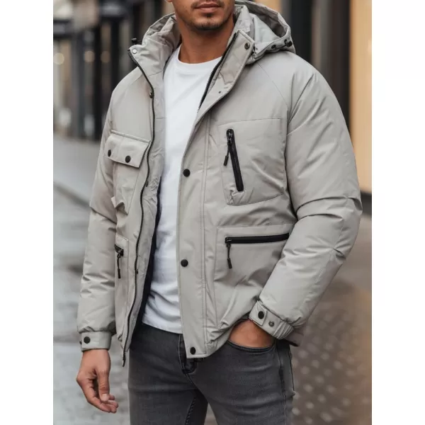  Pánska bunda DSTREET TX5107 BIELA 