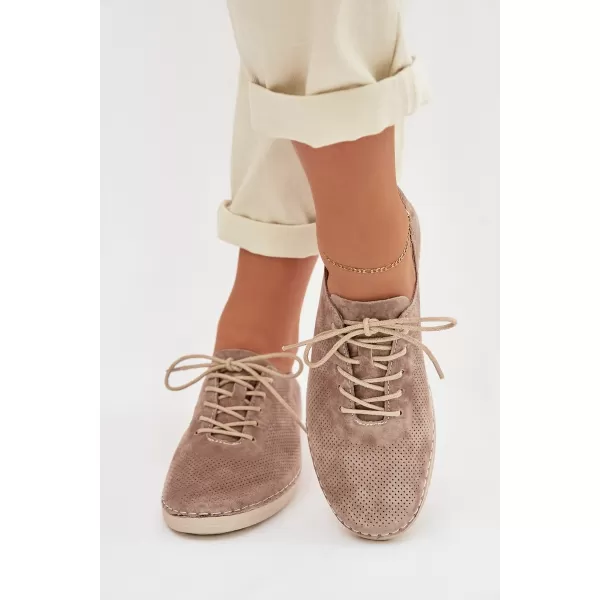  Dámske topánky S.BARSKI LR61-7080 DARK BEIGE 