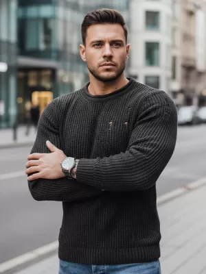 Pánsky sveter DSTREET WX1990 SIVÁ