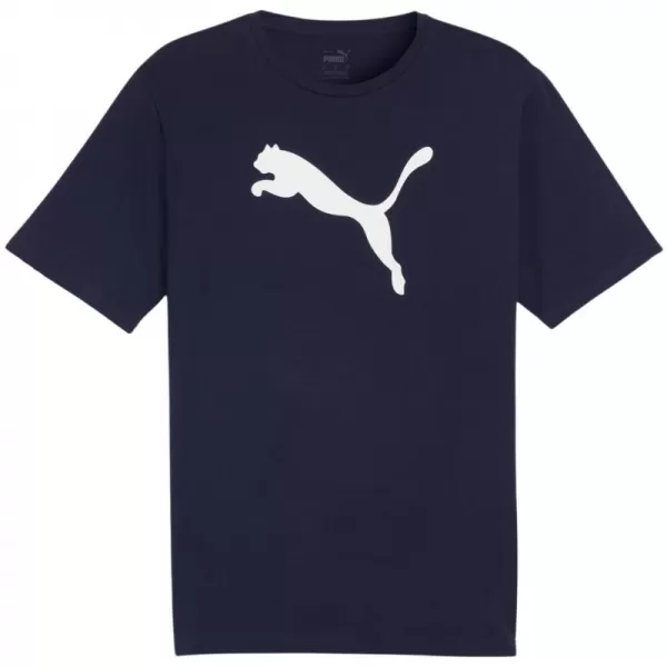  Pánske tričko PUMA TEAMRISE LOGO JERSEY COTTON 658705-06 PUMA NÁMORNÍCKA/PUMA BIELA 