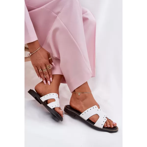  Dámske šľapky ZAZOO 40326 WHITE 