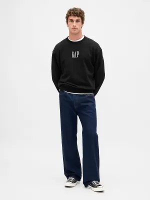 Pánska mikina GAP LOGO SWEATSHIRT 821273-08 TRUE BLACK