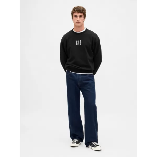  Pánska mikina GAP LOGO SWEATSHIRT 821273-08 TRUE BLACK 