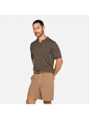 Pánske tričko GEOX KNIT G012317 KHAKI