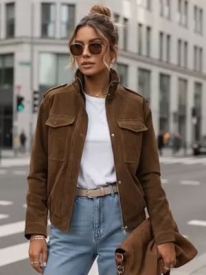 Dámska bunda DSTREET TY5578 ŽLTÁ