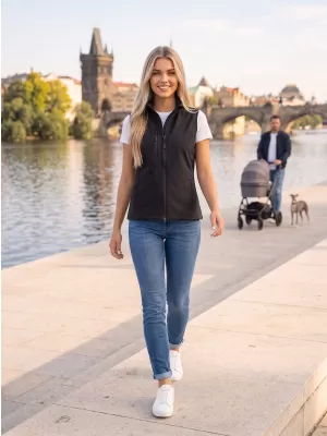 Dámska softshellová vesta ALTISPORT NoPrint NP/ALW965 EBONY GRAY