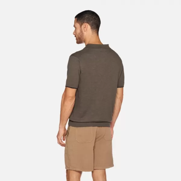  Pánske tričko GEOX KNIT G012317 KHAKI 