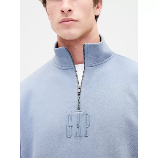  Mikina GAP CORP LOGO HALF ZIP 873446-01 SUNNY GREY 