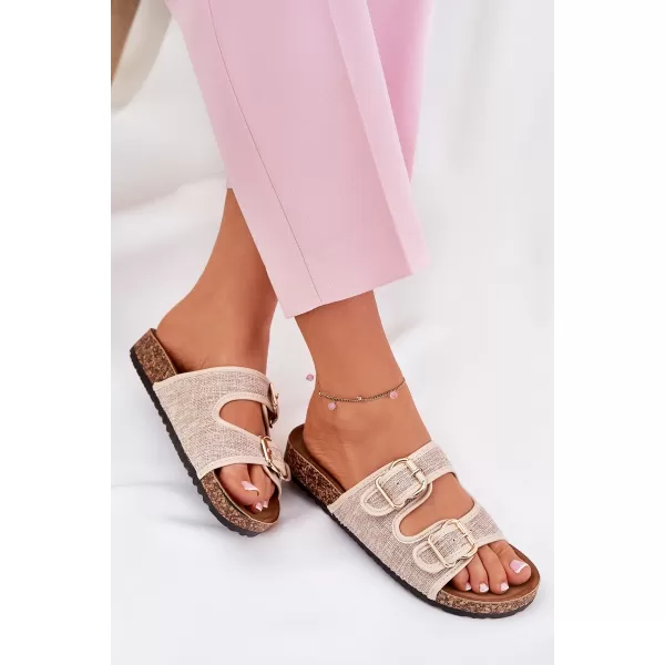  Dámske šľapky BOTO OSOFFE 36218 BEIGE 