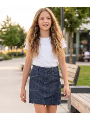 Dievčenské sukne SAM 73 GZ 501 TMAVÁ DENIM