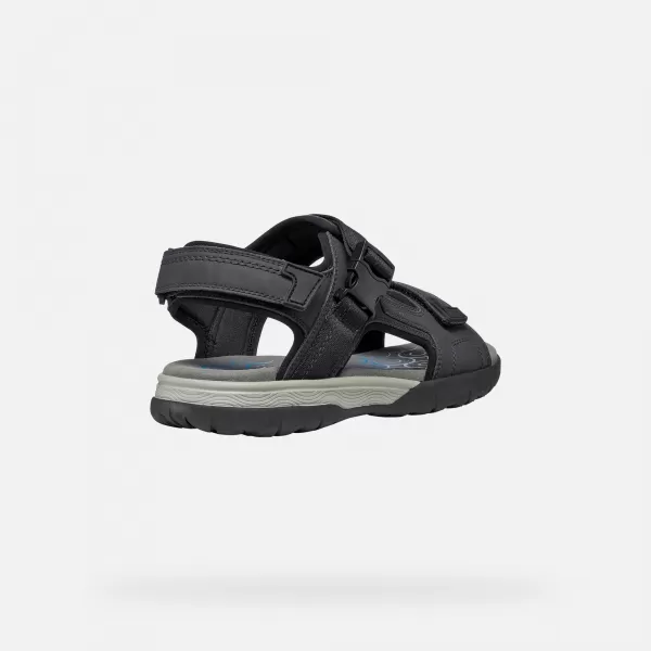  Pánske sandále GEOX SPHERICA EC5 G014391 ČIERNA 