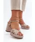 Dámske sandále D&A MR38-668 BEIGE