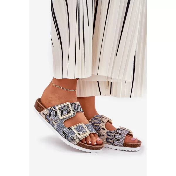  Dámske šľapky S.BARSKI RB51-006 BEIGE 