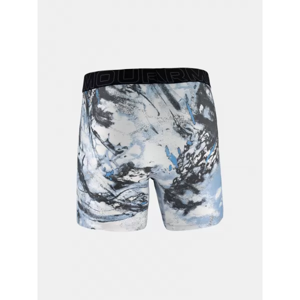  Pánske boxerky UNDER ARMOUR UA PERFORMANCE TECH - PRINT 6IN - 1PK 1383875-101 ČIERNA 