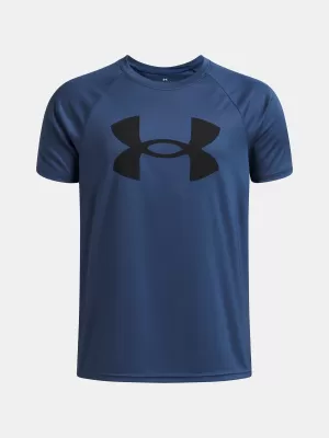 Chlapčenské tričko UNDER ARMOUR UA TECH BIG LOGO SS 1363283-498 MODRÁ