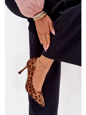 Dámske lodičky VINCEZA 62264 LEOPARD