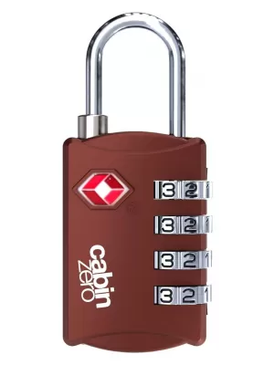 Zámok CABINZERO TSA Travel Lock SANGRIA RED