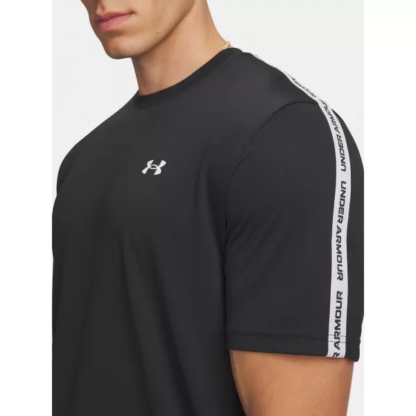  Pánske tričko UNDER ARMOUR TECH TAPING SS 6012356-001 ČIERNA 