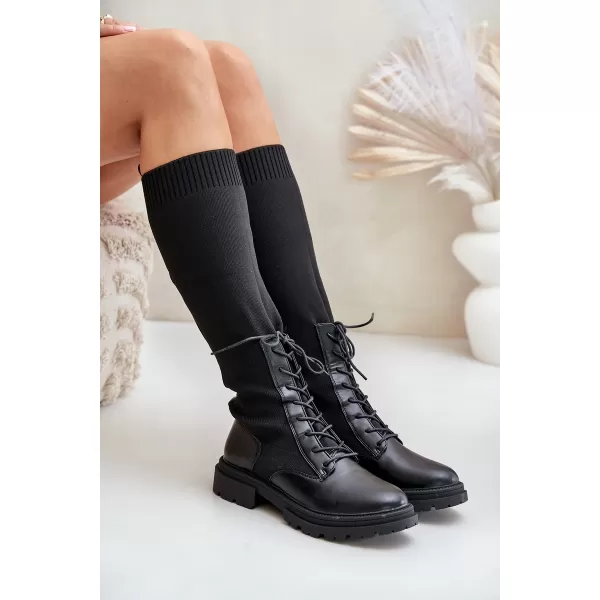  Dámske čižmy BOTO IRANEL 34803 BLACK 