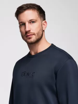 Pánska mikina OMBRE OM-SNBC-0199 DARK BLUE