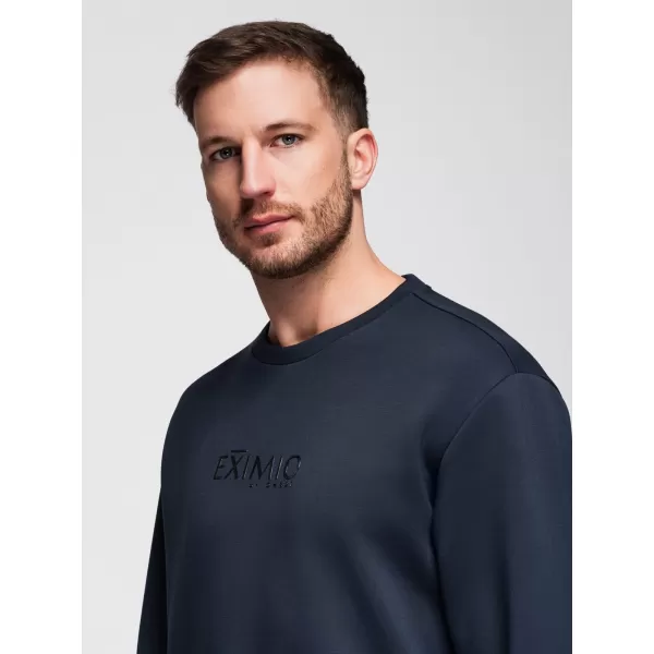  Pánska mikina OMBRE OM-SNBC-0199 DARK BLUE 
