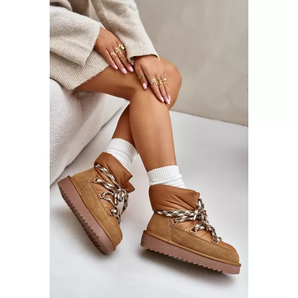  Dámske snehule D.FRANKLIN DFSH375003 TAN 