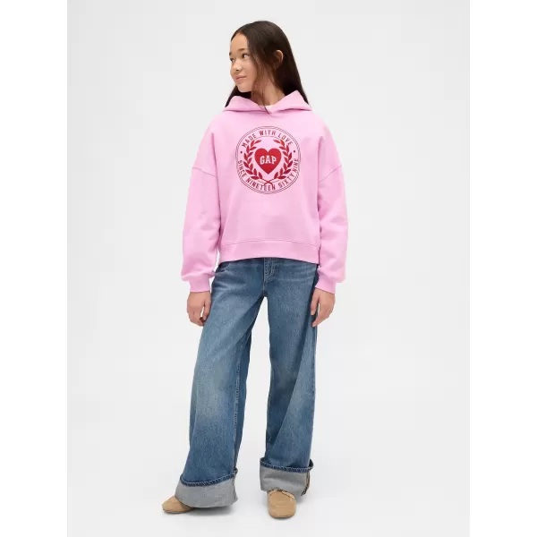  Detská mikina GAP LOGO HOODIE PULLOVER 869541-00 SUGAR PINK 