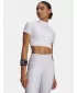 Dámske tričko HEATGEAR CROP MOCK SS 6010006-100 BIELA ​​Under Armour