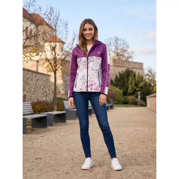  Dámska softshellová bunda premium ALTISPORT VOJ/ALW008JACK01 VÍNOVÁ 