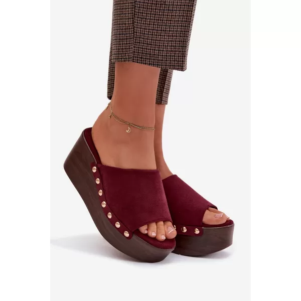  Dámske šľapky BOTO HELIVINA 41629 BURGUNDY 