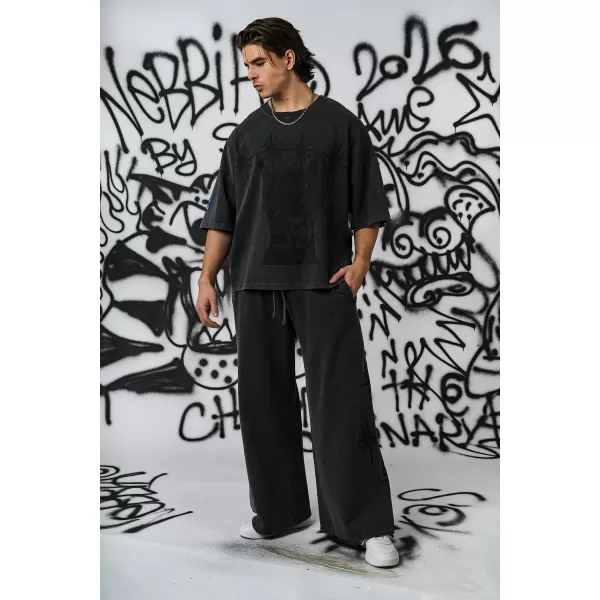  Pánske oversized tričko NEBBIA x Sexsdreams 809 BLACK 