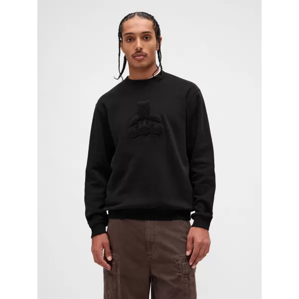  Pánska mikina GAP BRANNAN SWEATSHIRT 853549-02 TRUE BLACK 