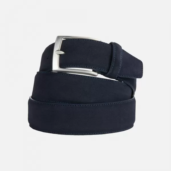  Pánsky opasok GEOX G011352 TMAVO MODRÁ 
