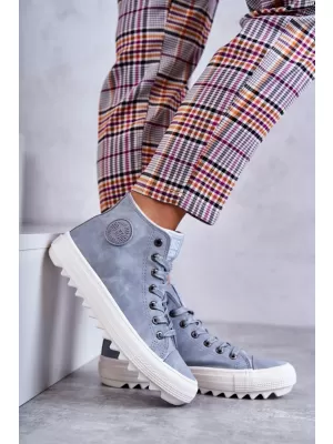 Dámske tenisky BIG STAR EE274115 LIGHT BLUE Big Star Shoes
