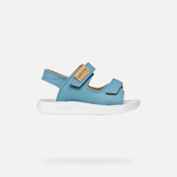  Chlapčenské sandále GEOX SANDAL LIGHTFLOPPY B455SB00032C4016 MODRÁ 