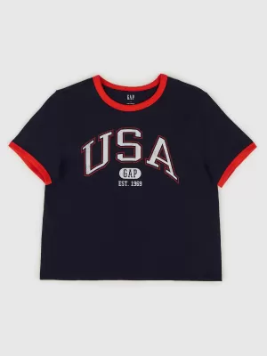 Dámske tričko GAP LOGO TEE 781556-04 NAVY UNIFORM