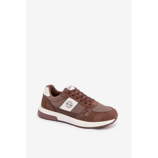  Pánske tenisky BIG STAR TT174353 BROWN/BEIGE Big Star Shoes 