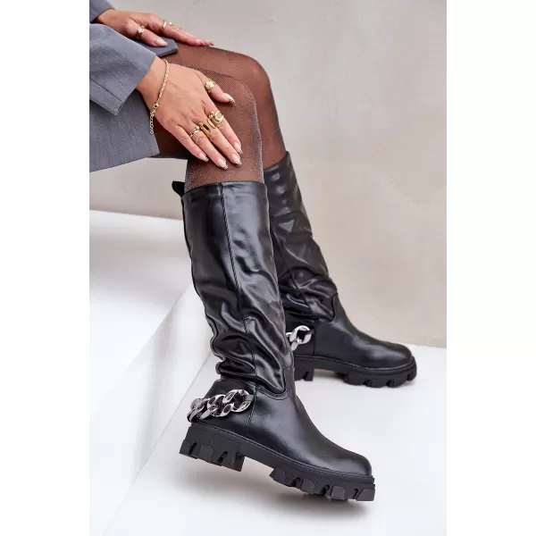  Dámske čižmy BOTO NAURICETTE 35013 BLACK 