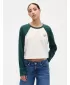 Dámske tričko GAP RAGLAN CROPPED TEE 846969-02 DEEP HUNTER