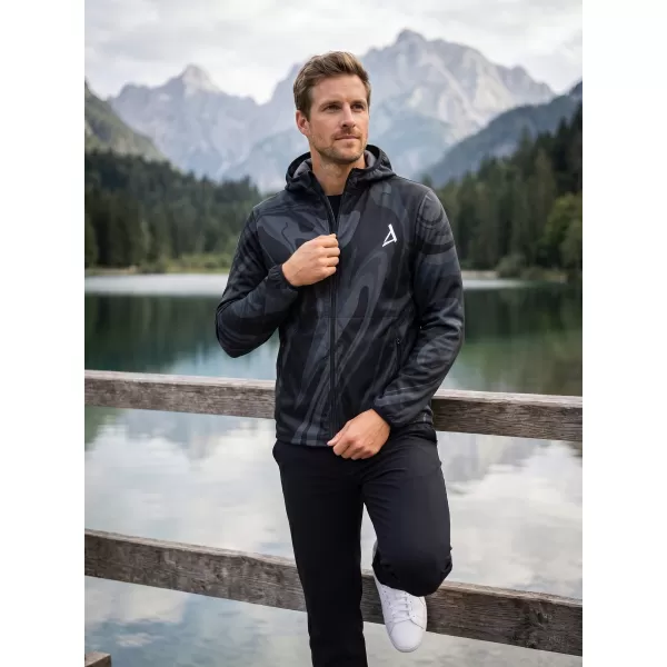 Pánska softshellová bunda premium ALTISPORT VOJ/ALM072JACK01 ČIERNA 