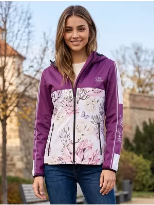 Dámska softshellová bunda premium ALTISPORT VOJ/ALW008JACK01 VÍNOVÁ