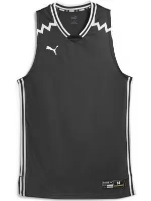 Pánske funkčné tričko PUMA HOOPS TEAM GAME JERSEY 676628-01 PUMA ČIERNA