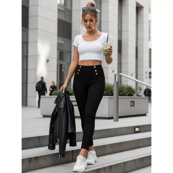  Dámske nohavice DSTREET UY2849 ČIERNA 
