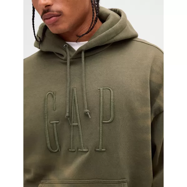  Pánska mikina GAP CORP LOGO HOODIE PULLOVER 851641-00 BLACK MOSS 