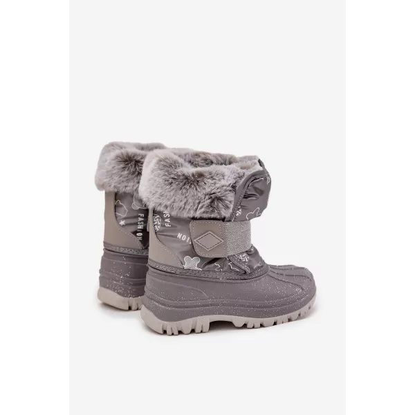 Detské zimné topánky LEE COOPER LCJ-25-10-3788 GREY 