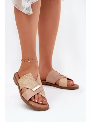 Dámske šľapky VINCEZA 17385 BEIGE